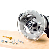 Clear Router Base Plate With Centering Pin