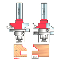 Freud Matched Rail and Stile Ogee Bit Set