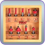 9 Piece Freud Basic Router Bit Set