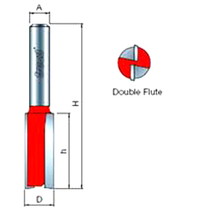 Freud Double Flute Straight Rout Bit