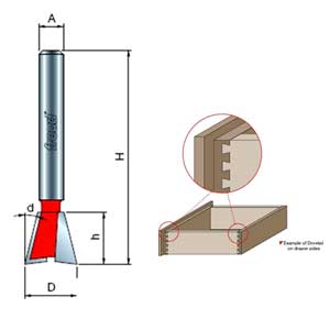 Freud Dovetail Router Bit