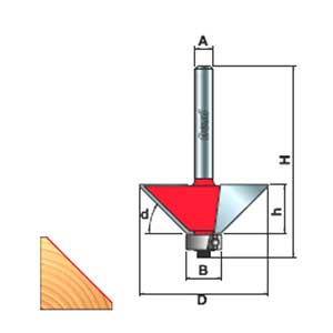 Freud Chamfer Router Bit Detail