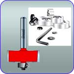 Freud Rabbeting Bits with Bearing Set
