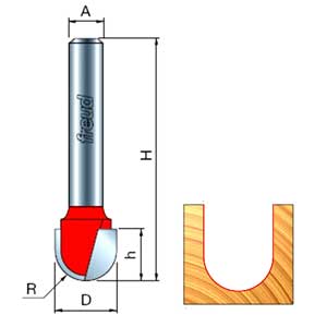 Freud Round Nose Router Bit Detail