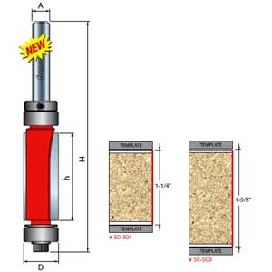 Freud Top and Bottom Bearing Flush Trim Router Bit Detail