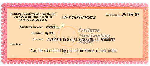 Gift Certificate Sample