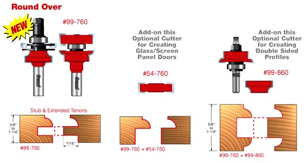 Freud Tools 99-861 Double Side Door Cutter Router Bit